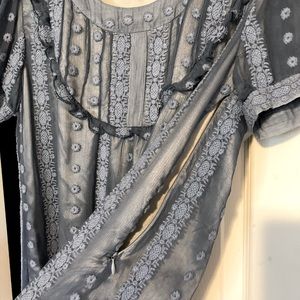 Super cute dusty blue vintage sheath dress!